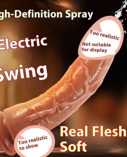 Electric Simulation Water Spray Candles Soft Meat Vibrant Gun Machine Large Size Automatic Pull And Insert Female Masturbation Machine Fake Dick