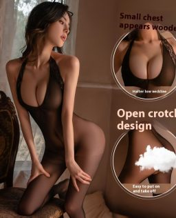 Sexy Sexy Men's Stockings Opening Split Hollow Stockings Transparent Mesh Stockings