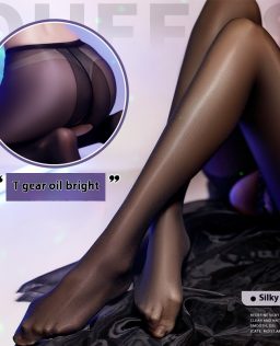 Men's Smoking Sexy Lingerie Sexy Waist High T-Shaped Open Profile Oil Bright Long Socks