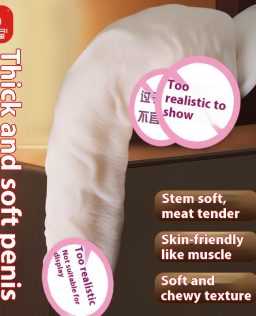 Female Long Love With Artificial Cock Soft Mushroom Shaped Simulation Big Masturbation Sex Machine Fun Material Toy