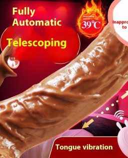Pork Muscles Cock Simulation Cock Electric Heating Machine Telescopic Fake Masturbation Insertion Machine