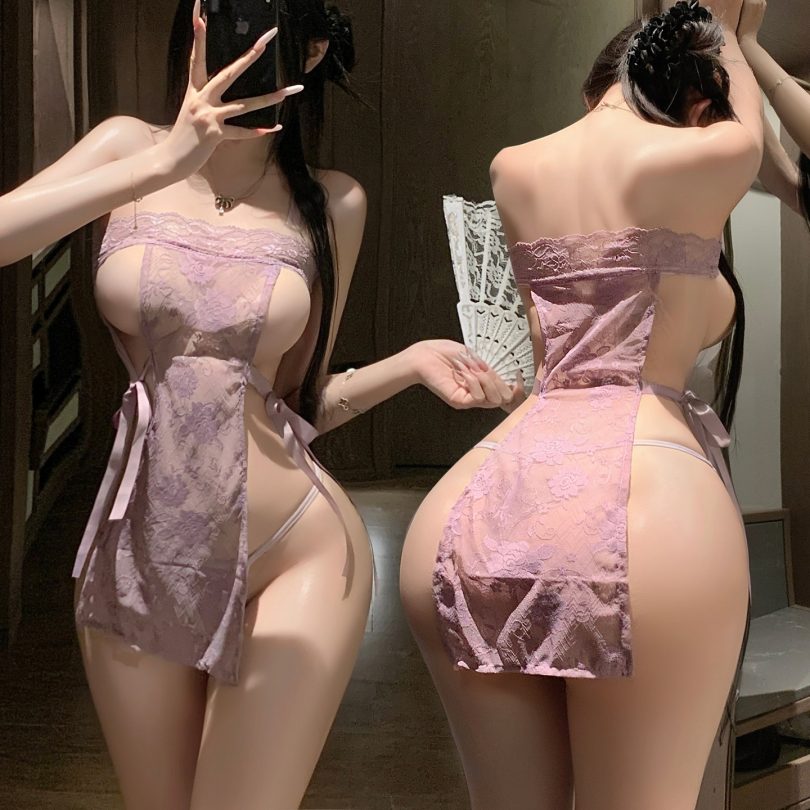 ⁦رجل الدخان جنسي الملابس الداخلية المرأة مثير الدانتيل الدانتيل الدانتيل نظرة خاطفة نقية⁩ - الصورة ⁦4⁩