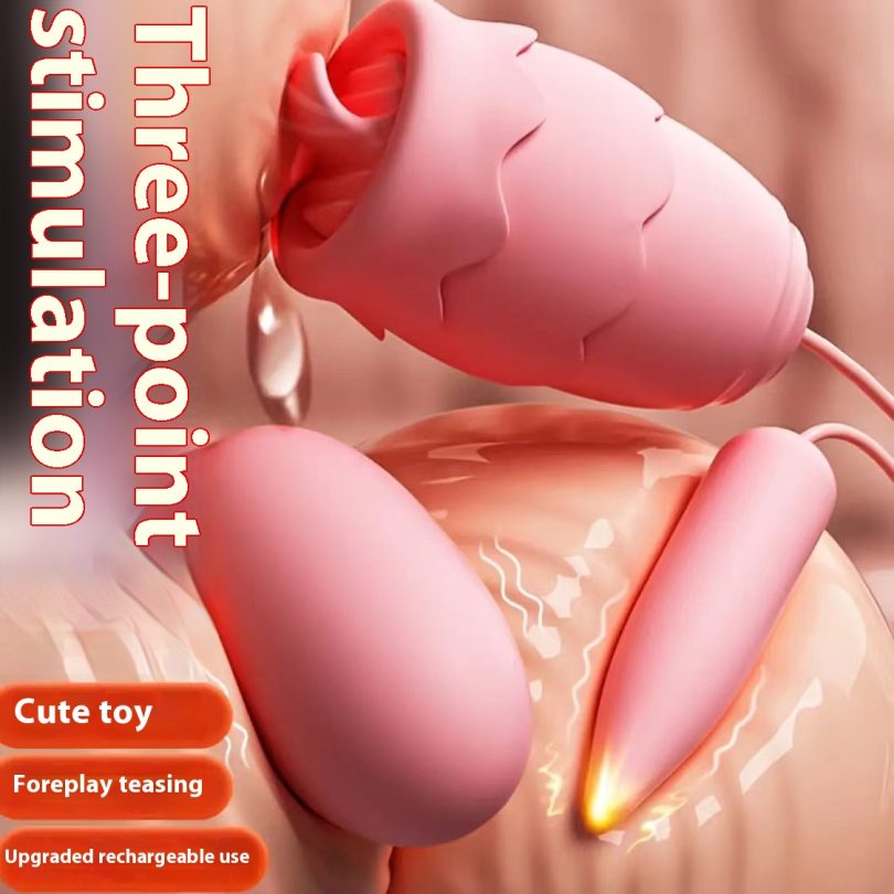 LOVE FOR LONG TIME Adult Female Sex Licking Material Allows Sucking Masturbation Electric Toy Double Output Egg Jumping Tool Joking