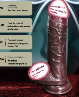 Long Love Liquid Silicone Fake Penis Simulation Male Female Masturbation Retractable Electric Device Heating Gun Sexual Machine