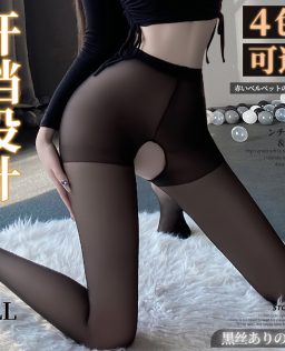 曼烟情趣内衣性感黑丝透视俩面大开档连裤长筒丝袜情趣丝袜7001