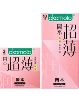 冈本粉润超薄3只10只装避孕套安全套超薄超润滑成人用品批发代发